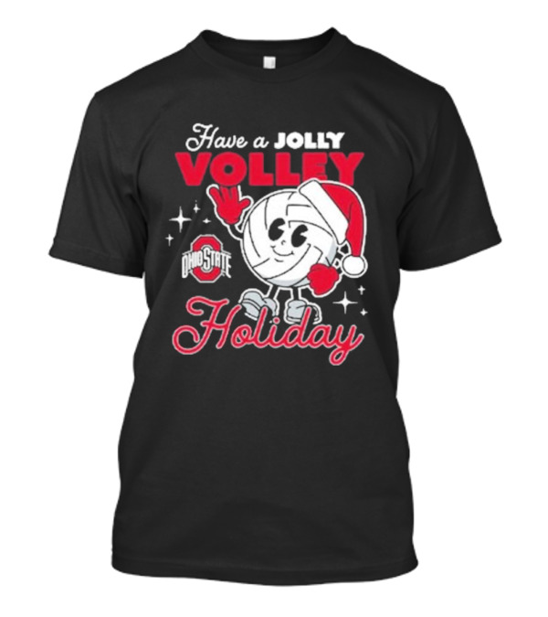 Ohio State Buckeyes Have A Jolly Volley Holiday Christmas T-Shirt