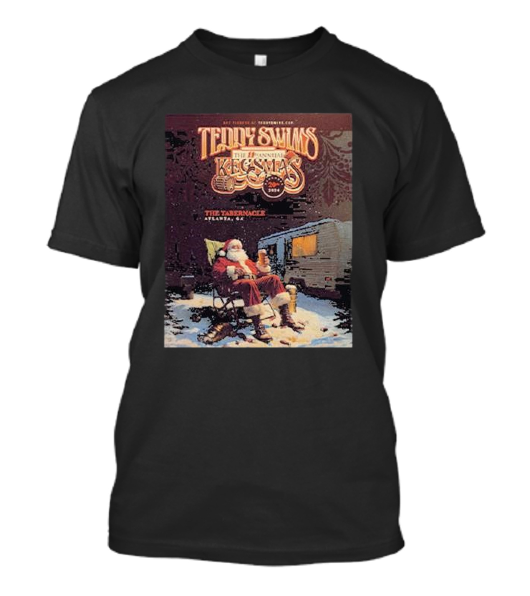 Teddy Swims 11th Annual Kegsmas 2024 Santa At The Tabernacle Atlanta GA T-Shirt