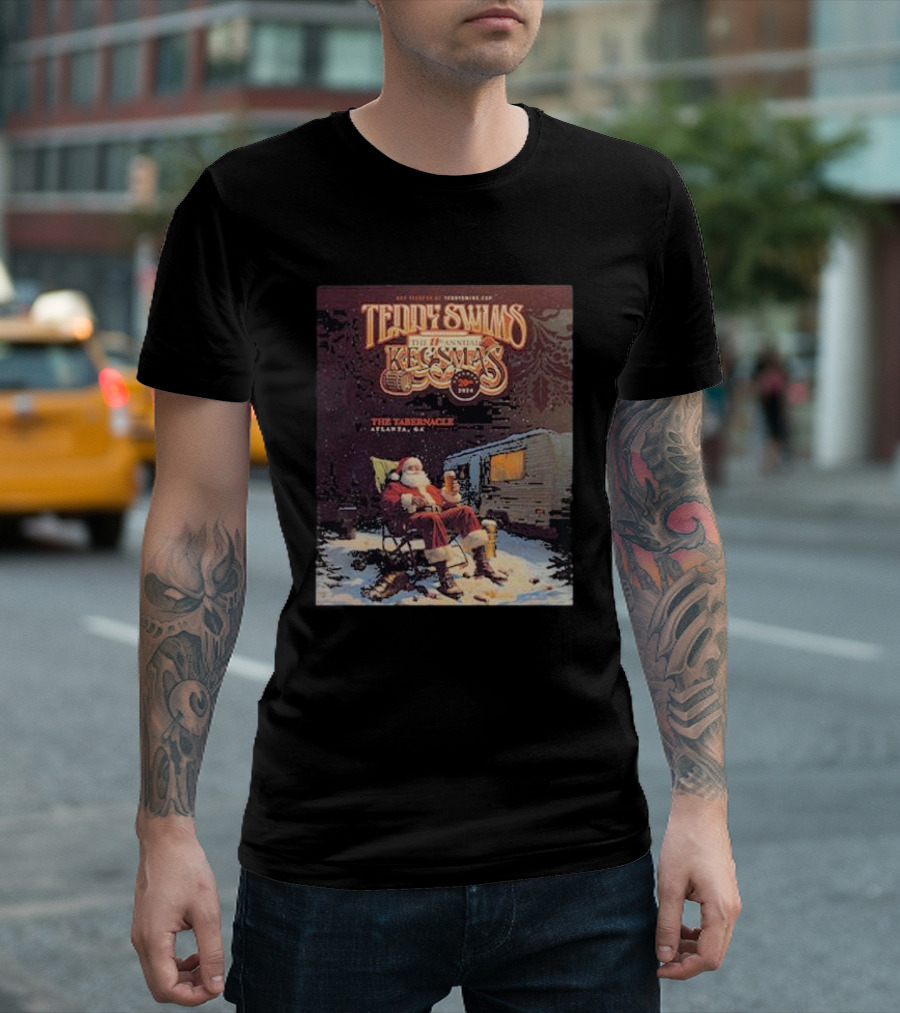 Teddy Swims 11th Annual Kegsmas 2024 Santa At The Tabernacle Atlanta GA T-Shirt