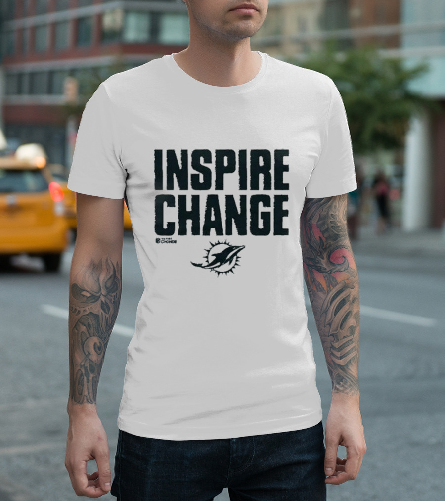 Miami Dolphins Inspire Change NFL Initiative T-Shirt