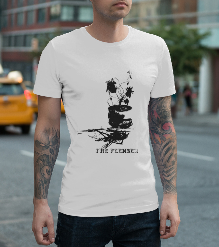 The Flenser Sad Flower Reflection T-Shirt