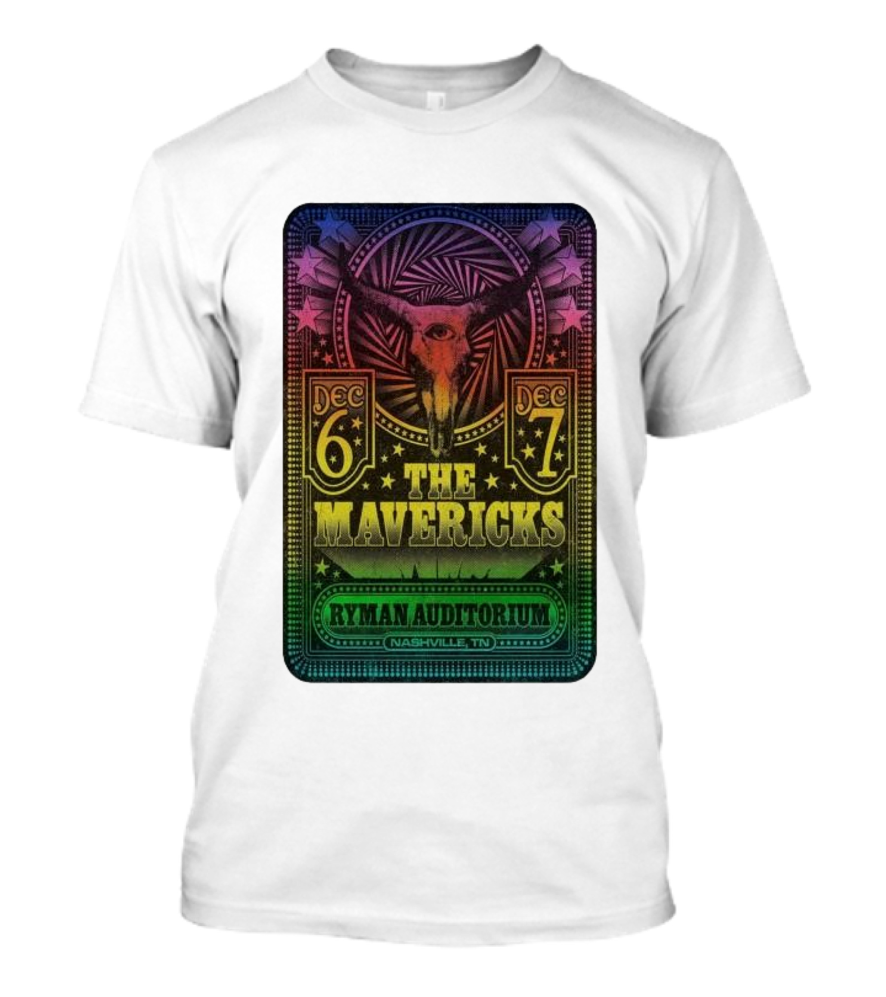 The Mavericks December 6-7 2024 Ryman Auditorium Nashville TN T-Shirt