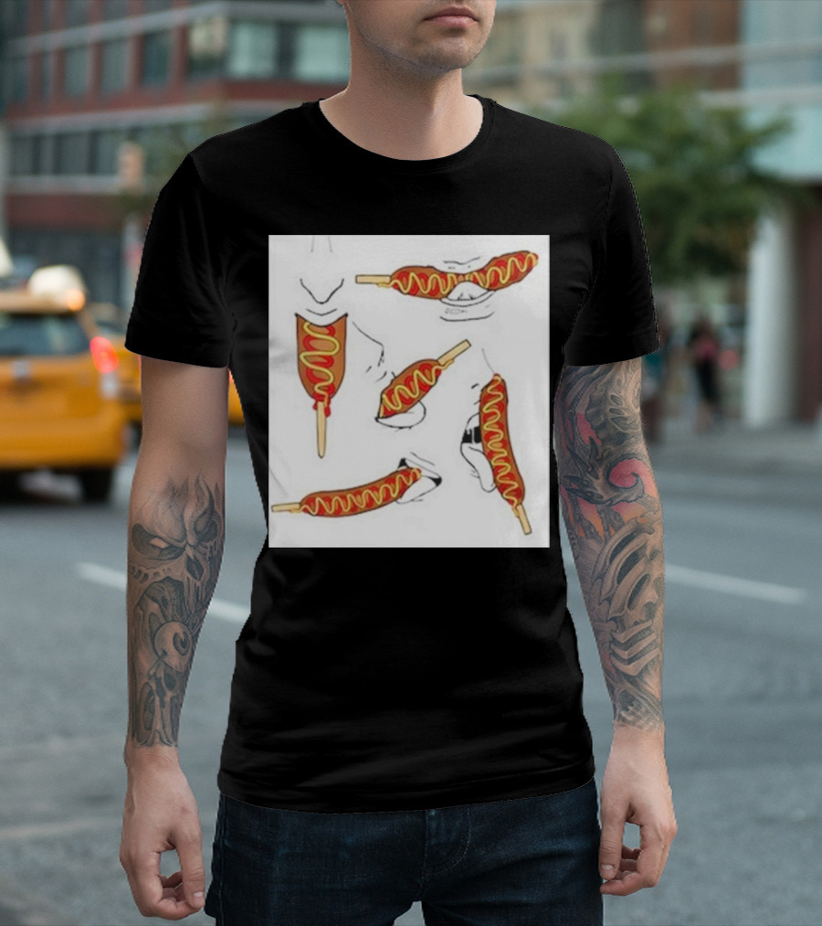 Buboosenchan Corn Dog Eating Sequence T-Shirt