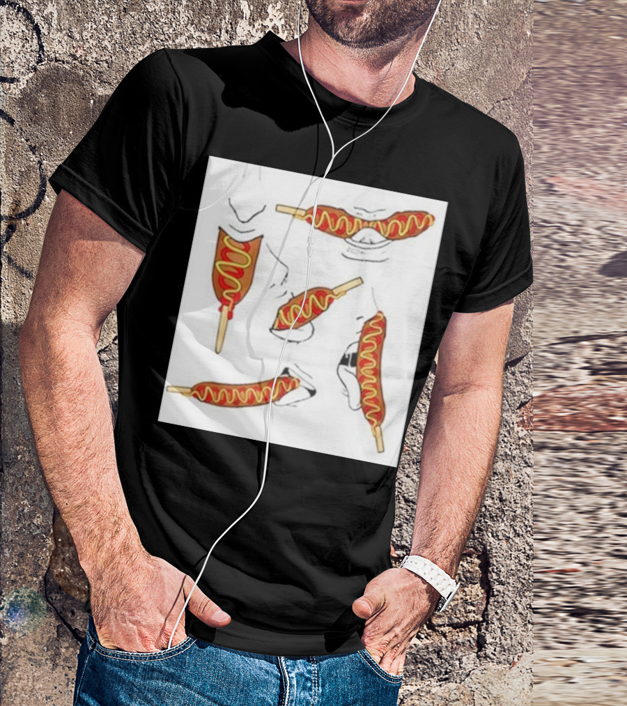 Buboosenchan Corn Dog Eating Sequence T-Shirt