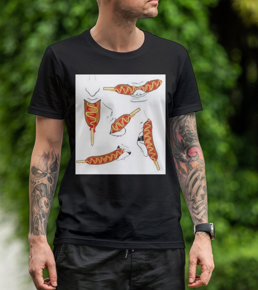 Buboosenchan Corn Dog Eating Sequence T-Shirt