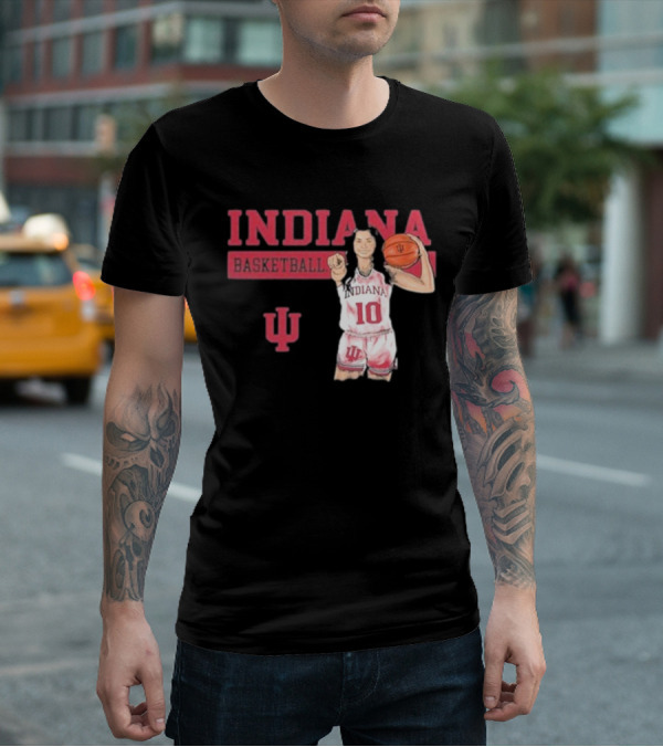 Indiana Basketball Vintage Sport Grey T-Shirt