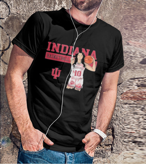 Indiana Basketball Vintage Sport Grey T-Shirt