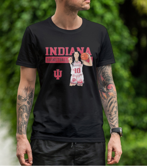 Indiana Basketball Vintage Sport Grey T-Shirt