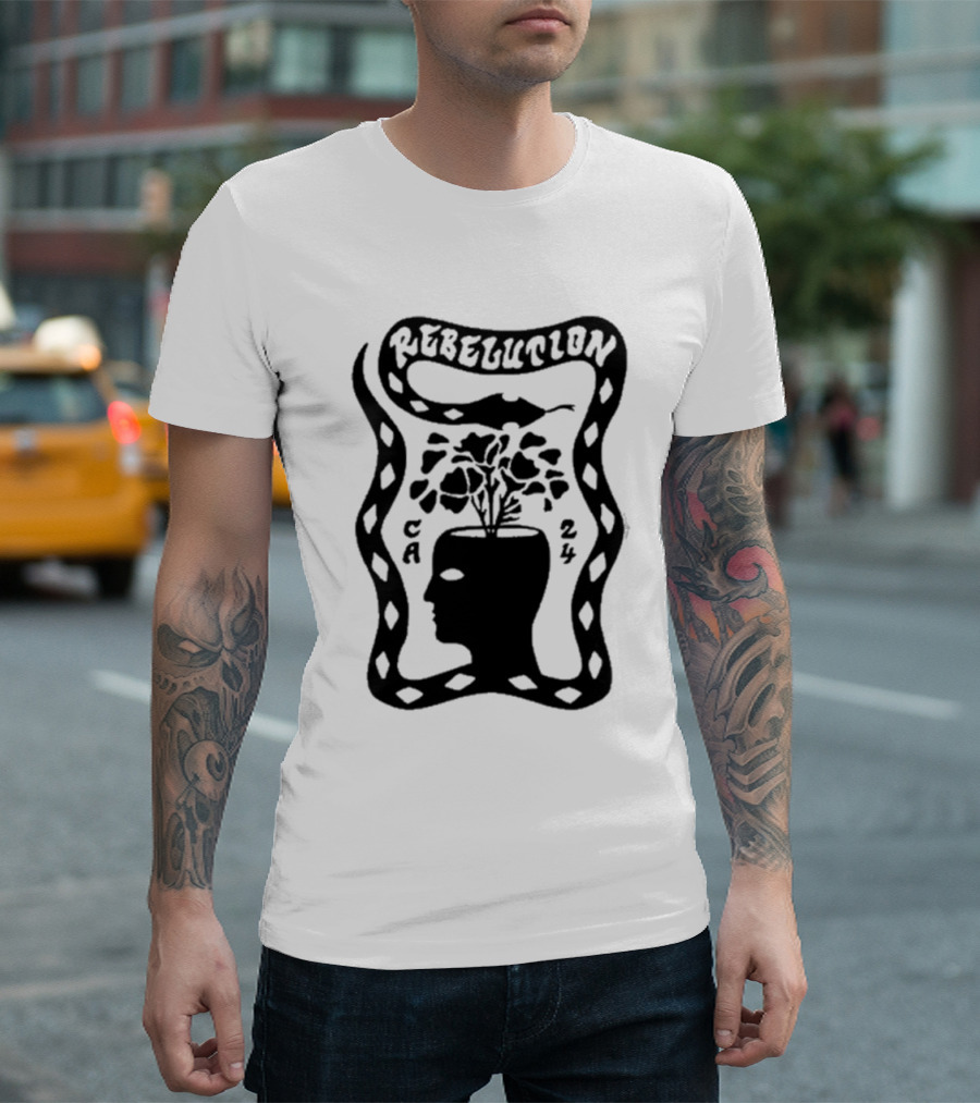 Rebelution CA 24 Snake Plant Head T-Shirt