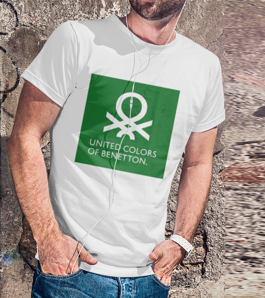 United Colors Of Benetton Green Emblem Fashion Brand T-Shirt