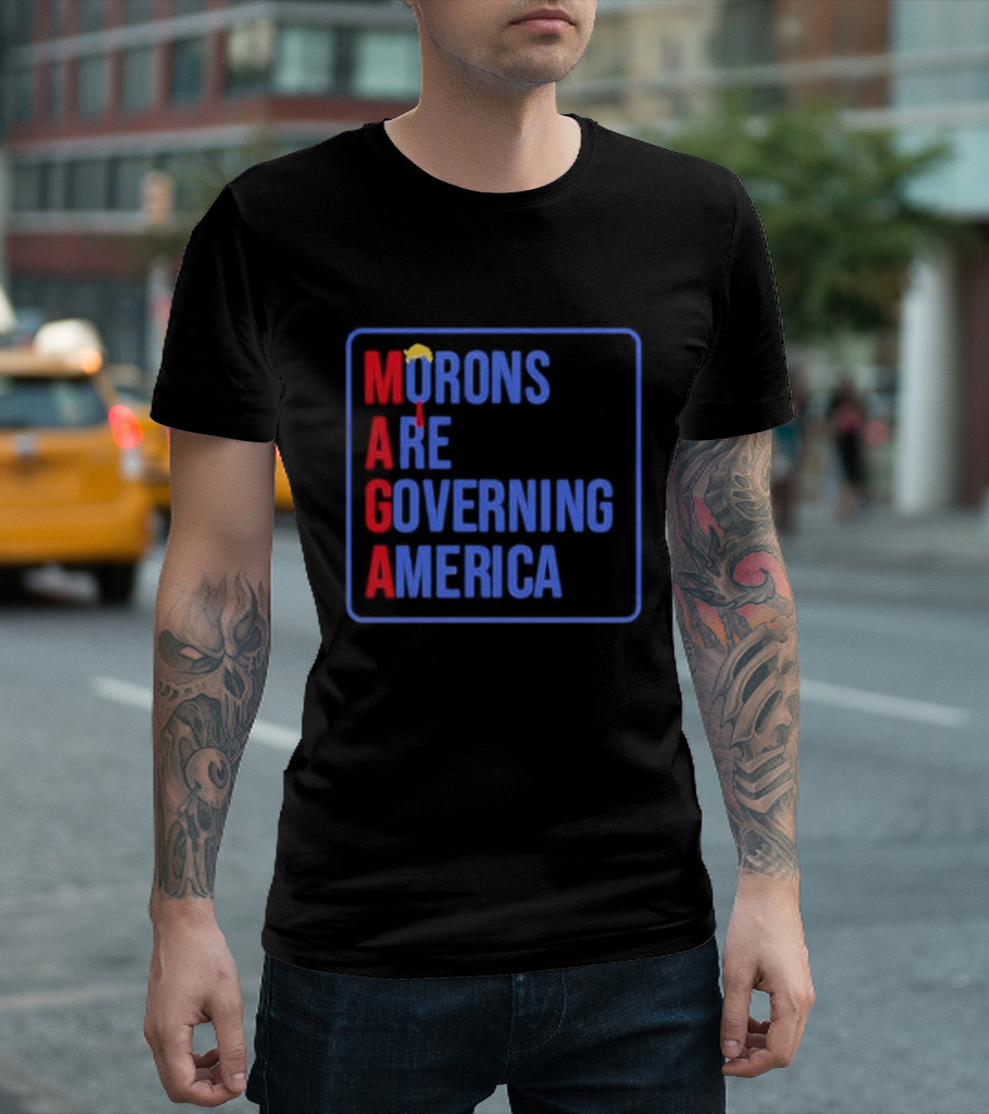 MAGA Morons Are Governing America Umbrella T-Shirt