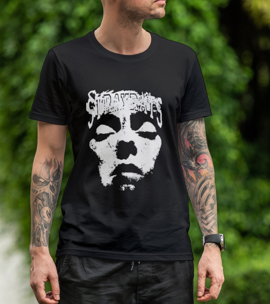 Stray Rats Face Monochrome T-Shirt