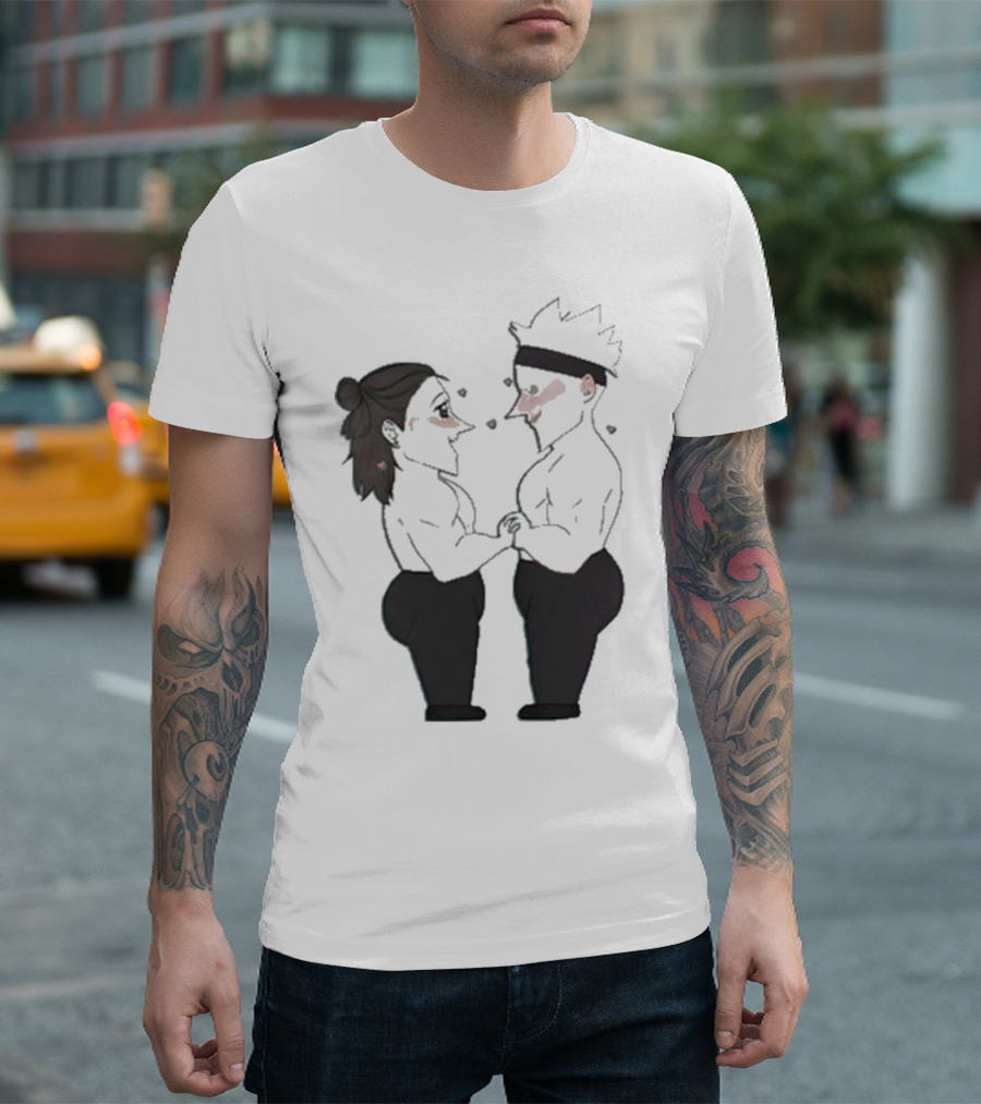 Buboosenchan’s Anime Couple Romance Holding Hands T-Shirt