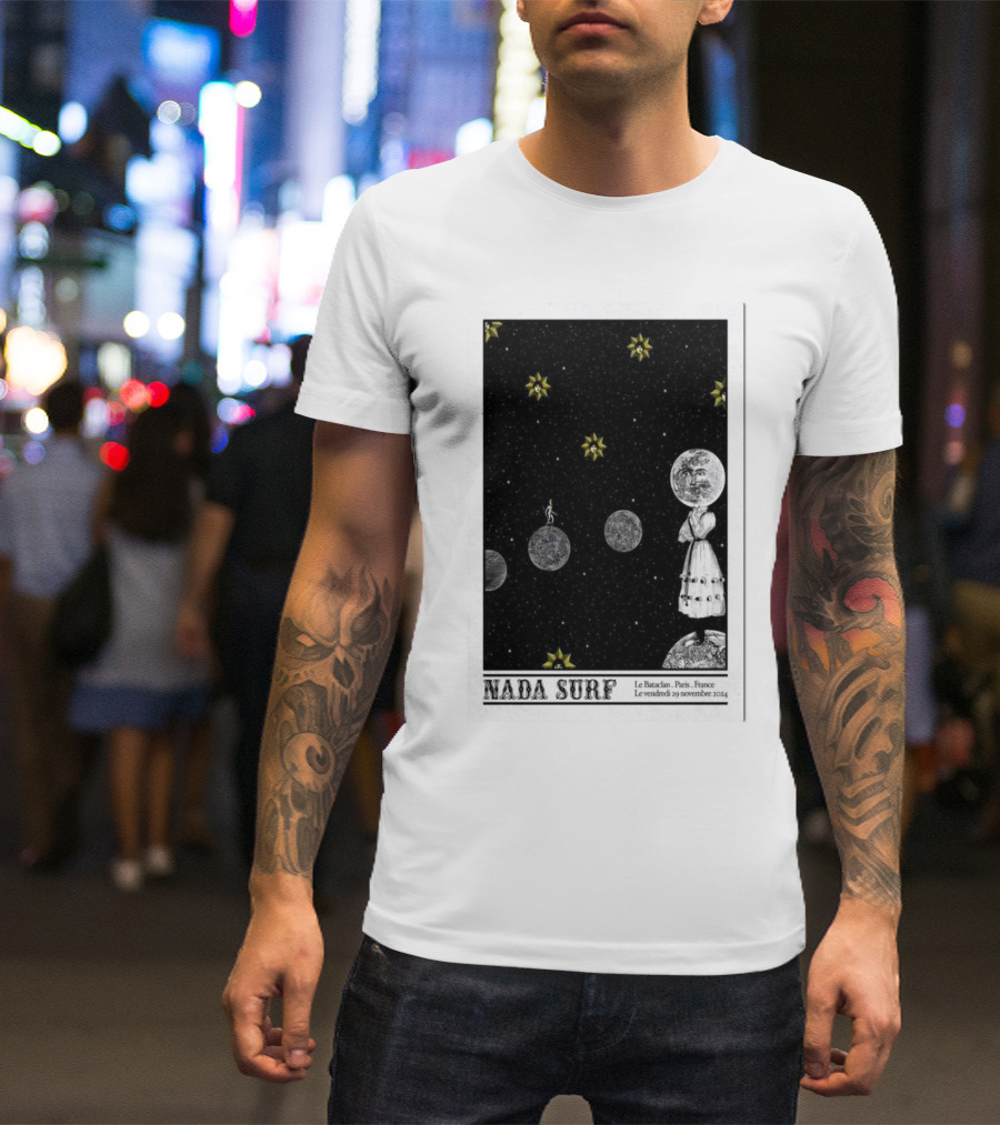 Nada Surf Le Bataclan Paris France Novembre 29 2024 Concert Cosmic T-Shirt