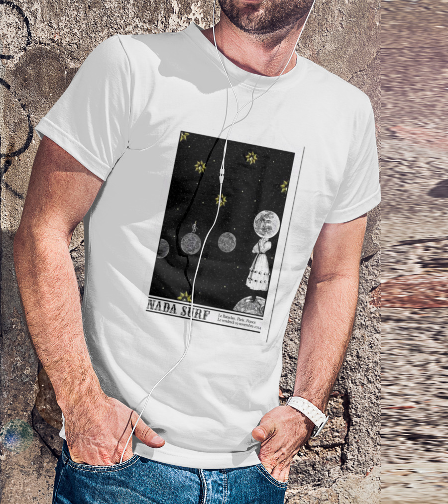 Nada Surf Le Bataclan Paris France Novembre 29 2024 Concert Cosmic T-Shirt