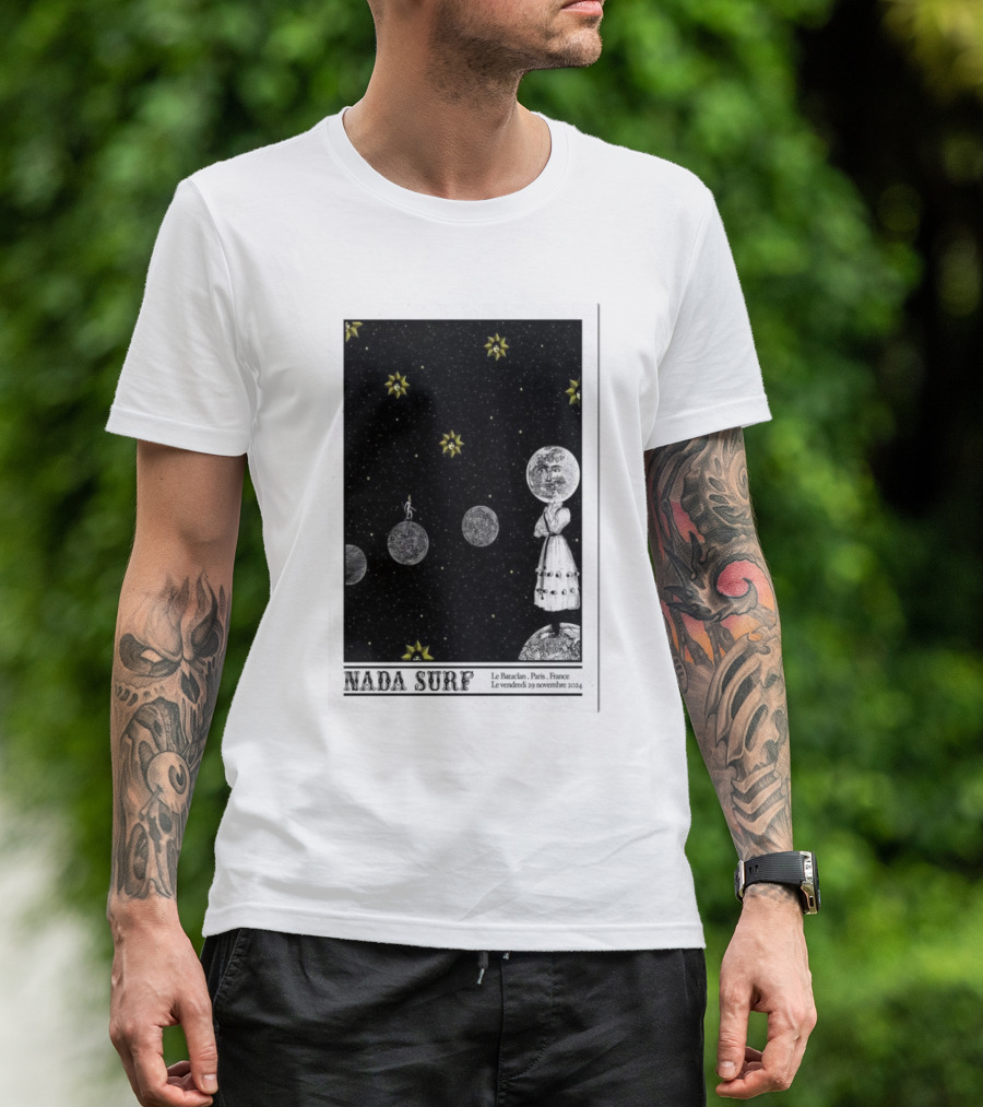 Nada Surf Le Bataclan Paris France Novembre 29 2024 Concert Cosmic T-Shirt