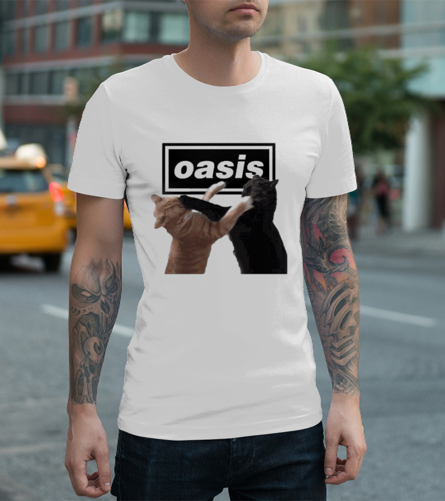 Oasis Live ’25 Tour Cat Fight T-Shirt
