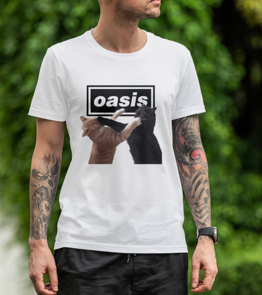 Oasis Live ’25 Tour Cat Fight T-Shirt