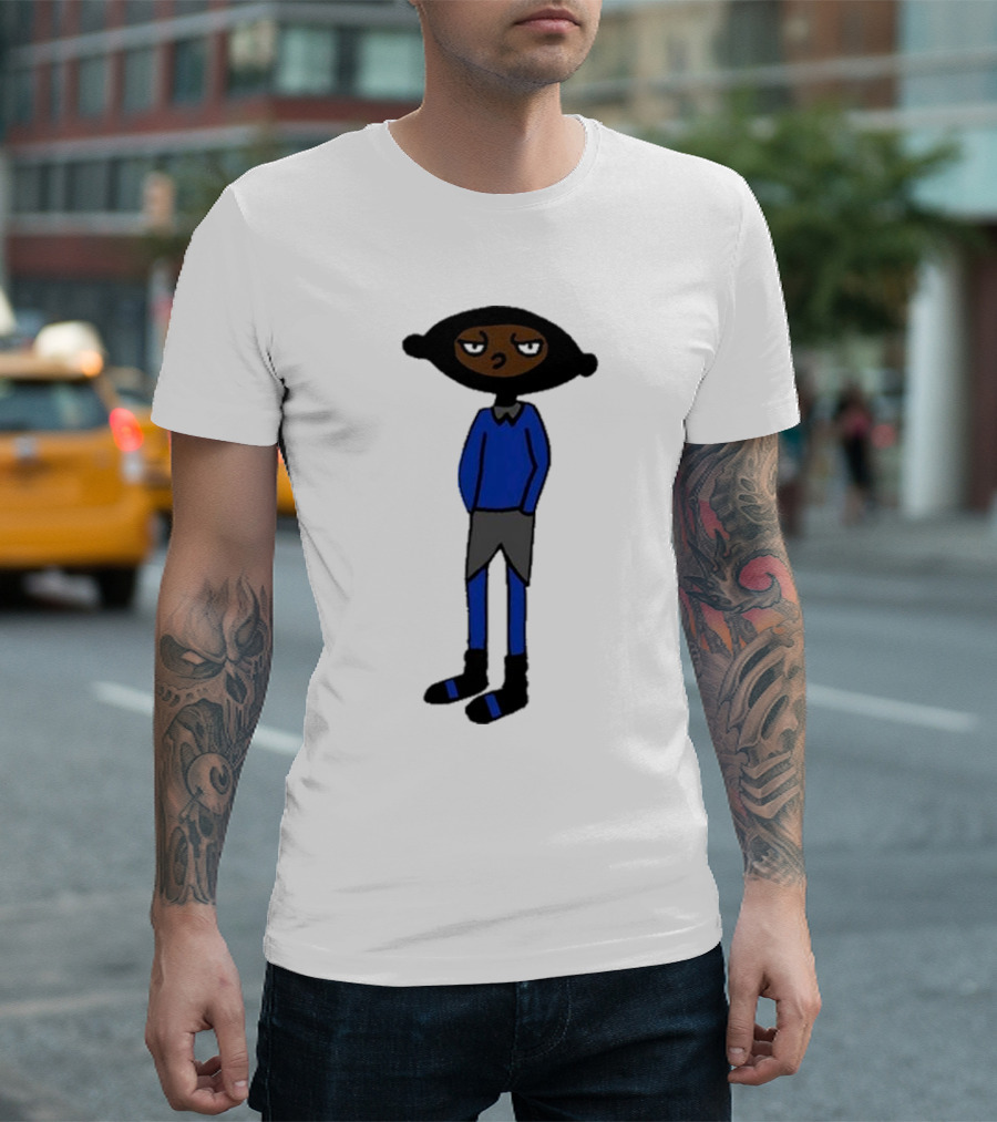Yuno Miles Stay Calm Blue Outfit Cartoon Character T-Shirt