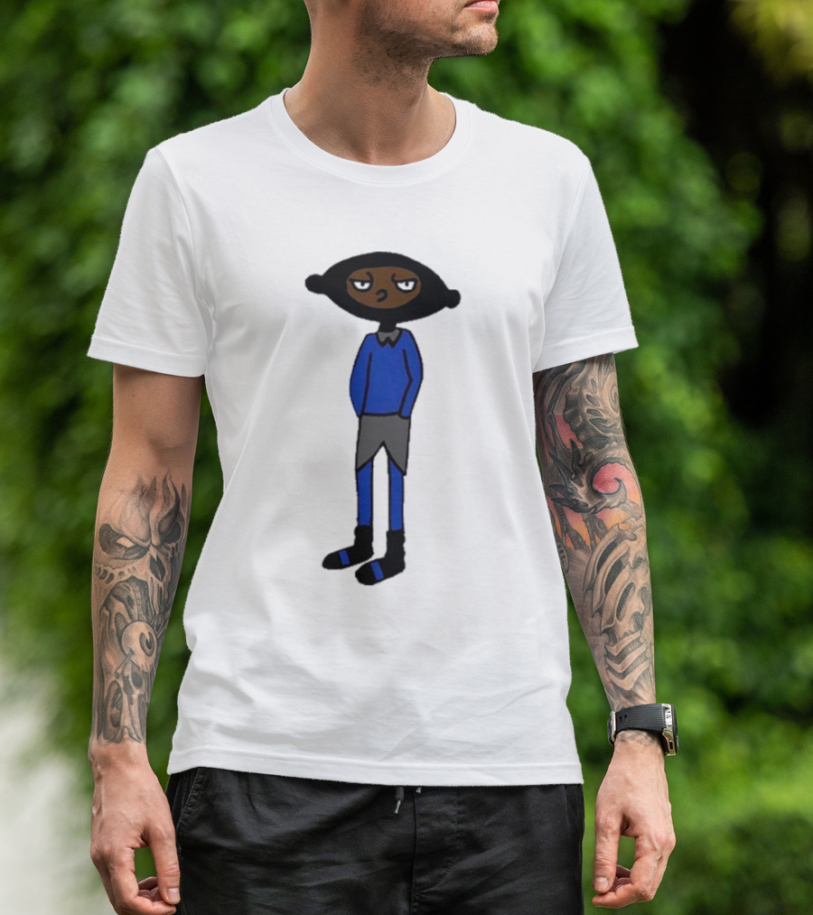 Yuno Miles Stay Calm Blue Outfit Cartoon Character T-Shirt