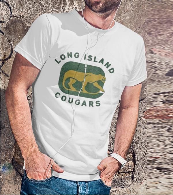 Long Island Cougars New York Hockey Team Iconic T-Shirt