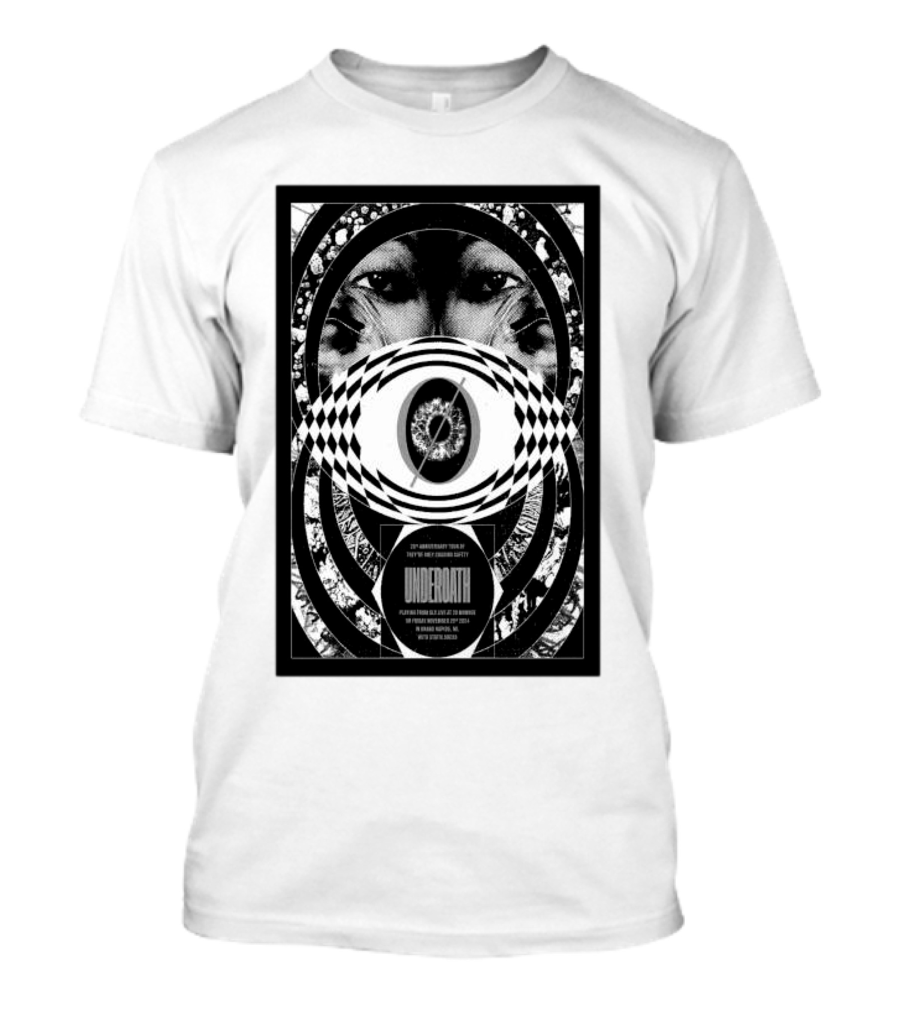 Underoath 20th Anniversary Tour Nov 29 2024 Grand Rapids MI With Periphery And Loathe Special Guests T-Shirt