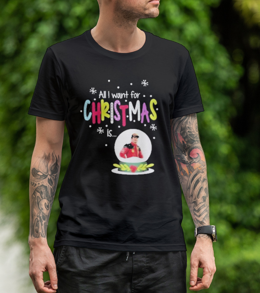 All I Want For Christmas Is Charles Leclerc Snow T-Shirt
