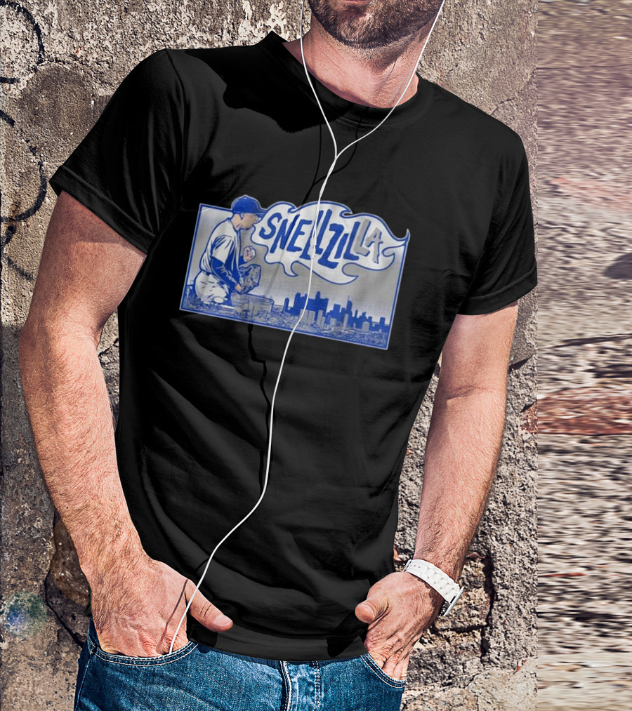 Blake Snell Snellzilla LA Baseball Pitcher City Skyline T-Shirt