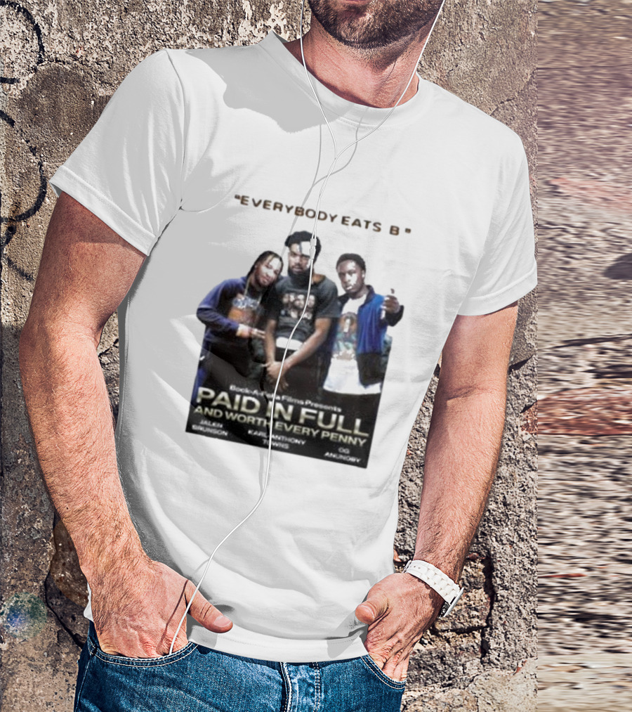 Knicks Brunson Towns Anunoby Paid In Full Everybody Eats B T-Shirt