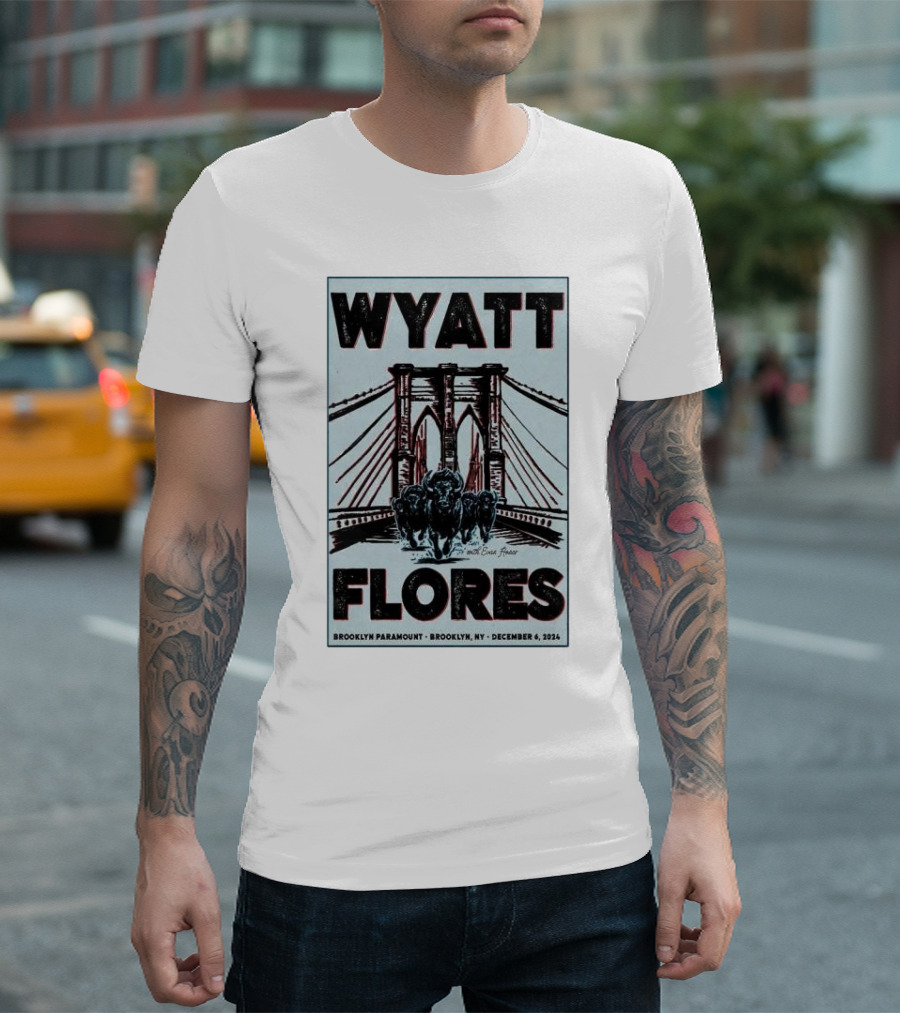 Wyatt Flores Brooklyn Paramount December 6 2024 Brooklyn NY T-Shirt