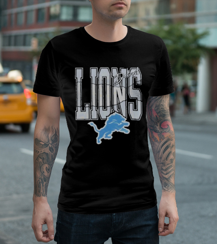 Detroit Lions Football Apparel with Iconic T-Shirt