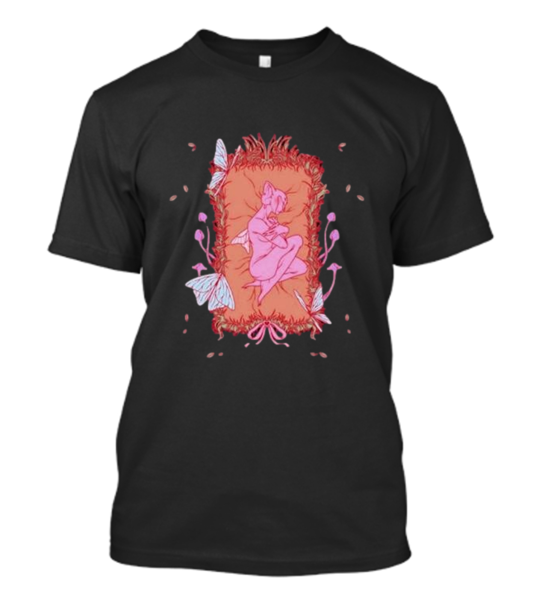 Melanie Martinez Rip Crybaby Reversible Butterfly Pink Figure Pillow T-Shirt