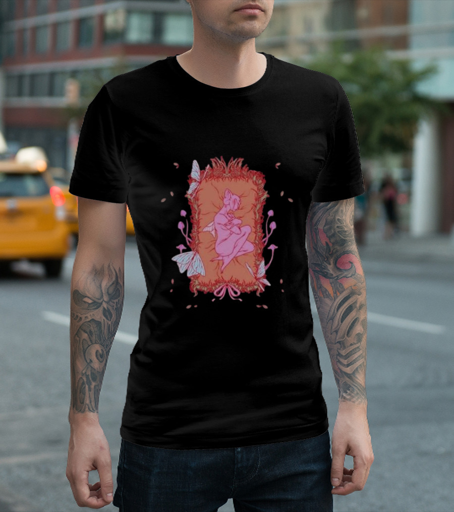 Melanie Martinez Rip Crybaby Reversible Butterfly Pink Figure Pillow T-Shirt