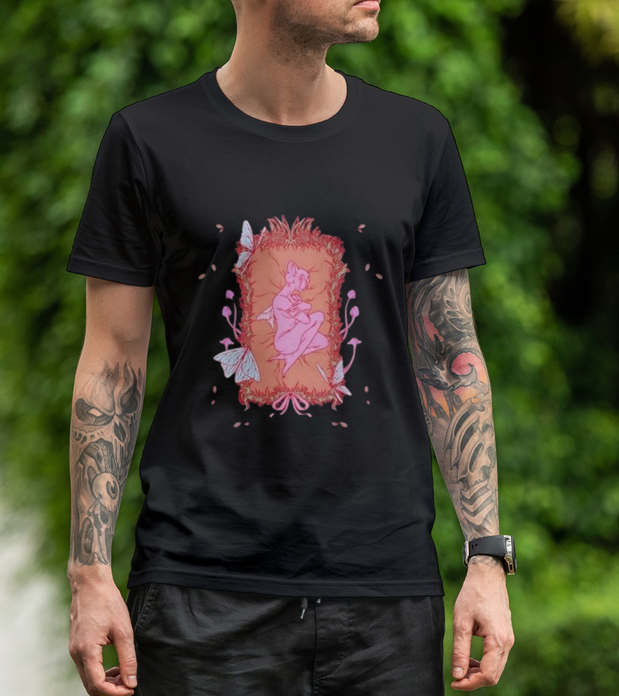 Melanie Martinez Rip Crybaby Reversible Butterfly Pink Figure Pillow T-Shirt