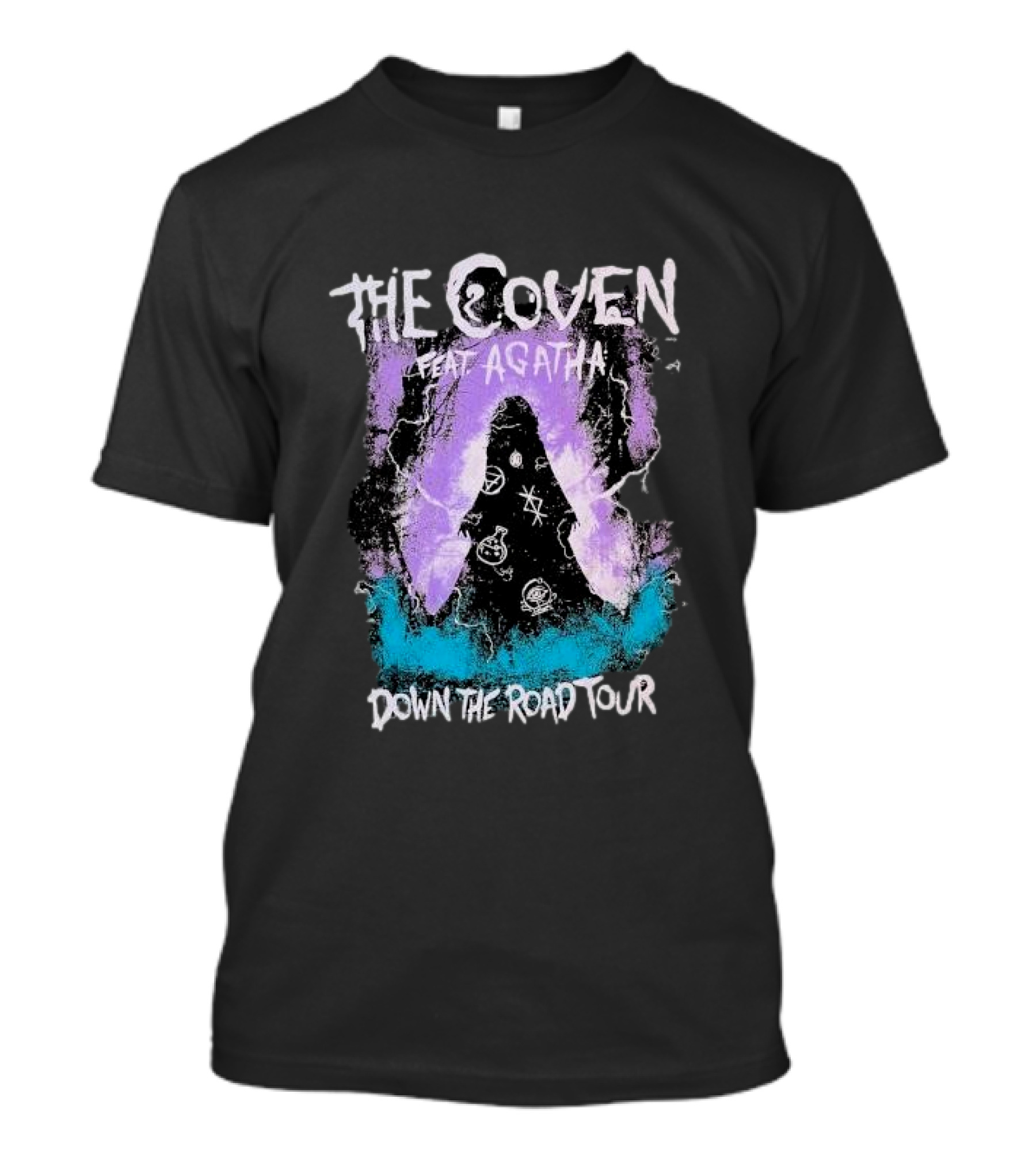 The Coven Feat Agatha Mystical Down The Road Tour With Cosmic Symbols T-Shirt