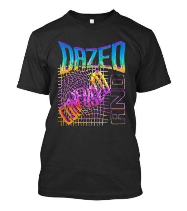 Dazed And Confused Vibrant Psychedelic Pattern Midnight Law T-Shirt