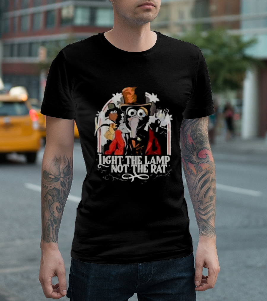 Light the Lamp Not the Rat The Muppet Christmas Carol Gonzo and Rizzo T-Shirt