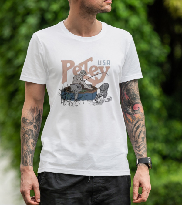 Petey USA Fishing With Catch And Tackle T-Shirt