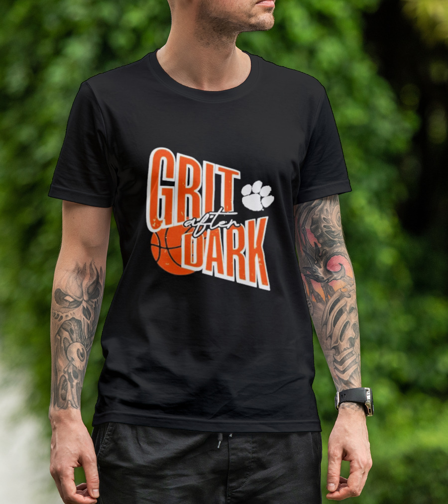 Grit After Dark Basketball Paw Prints T-Shirt