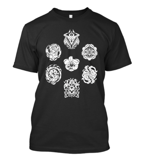 Ring Domain Sigils Elden Inspired Fantasy Symbols T-Shirt