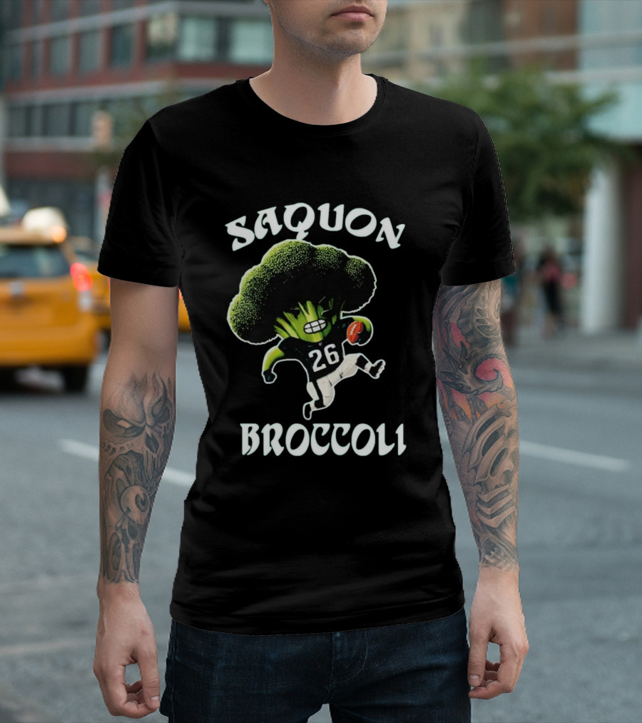 Saquon Broccoli 26 Football Player T-Shirt