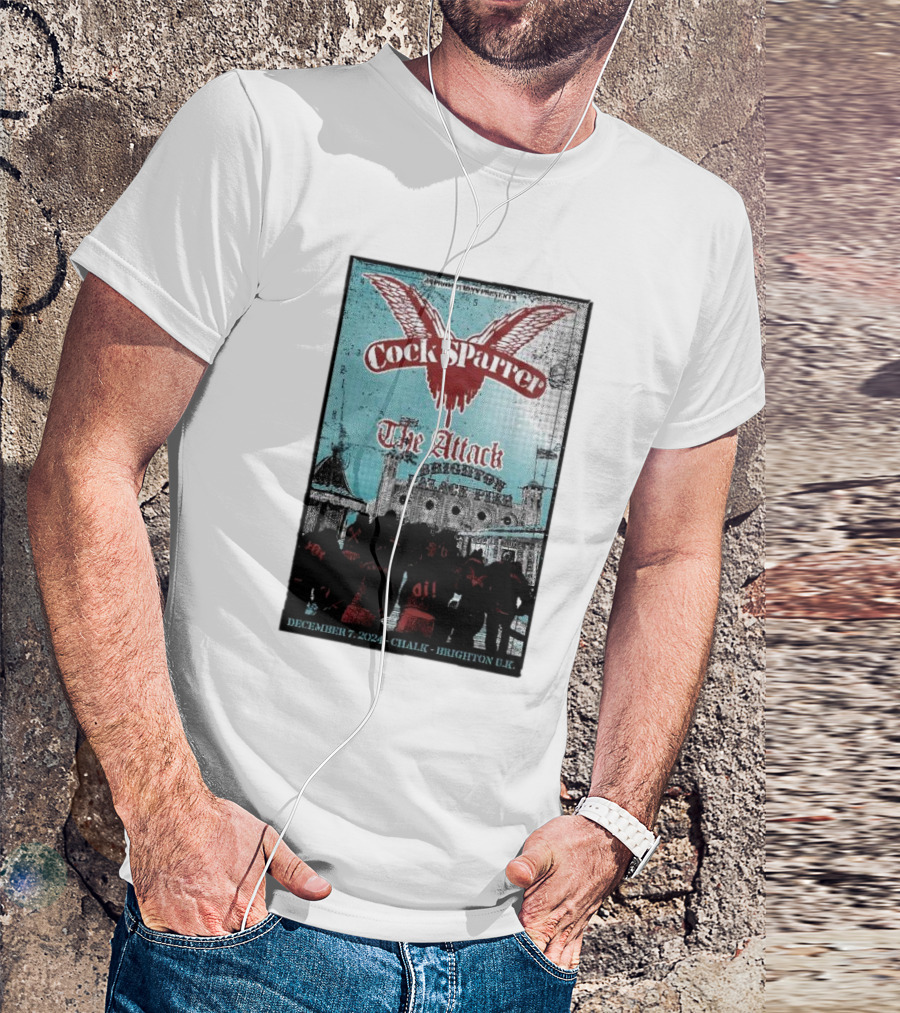 Cock Sparrer The Attack Brighton Chalk December 7 T-Shirt