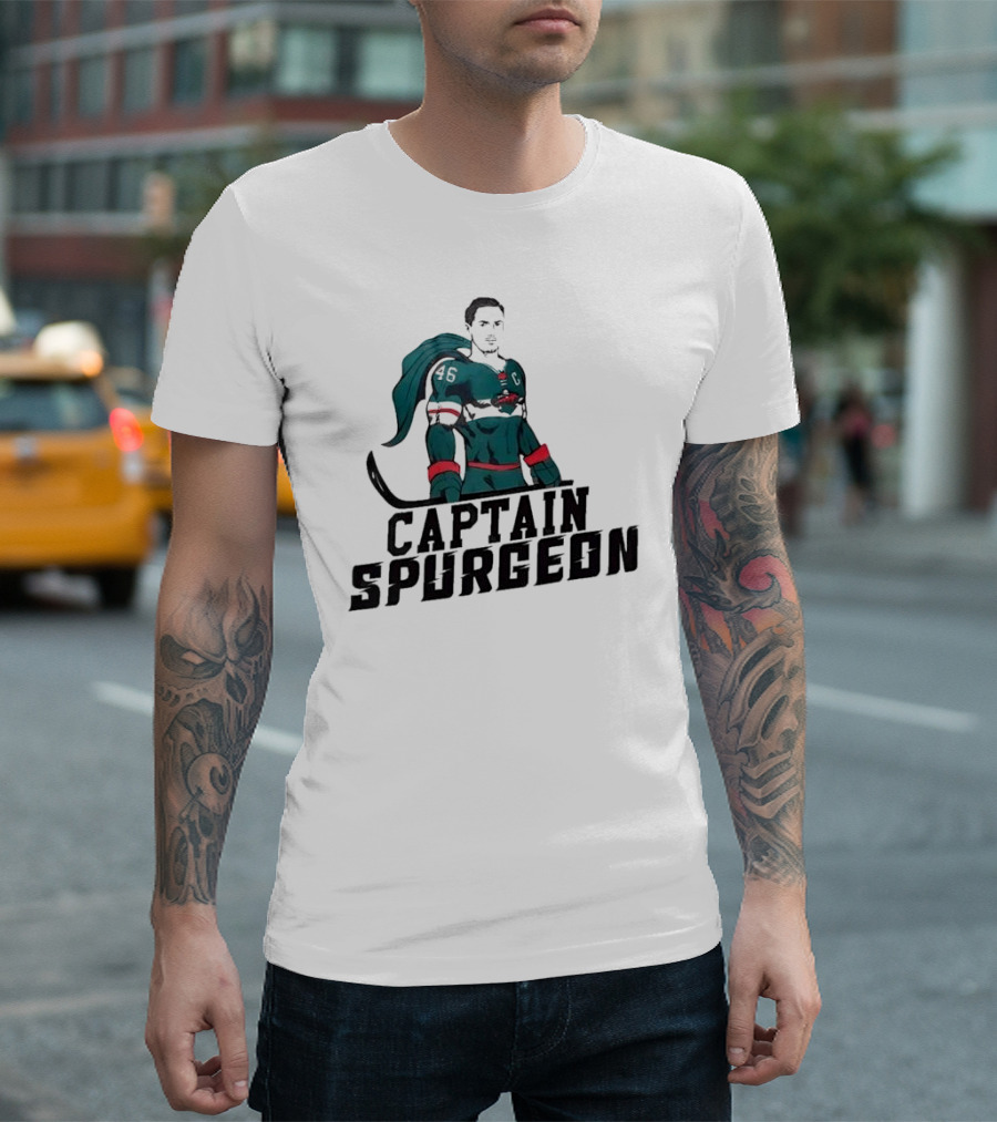 Captain Spurgeon 46 Hockey Superhero T-Shirt
