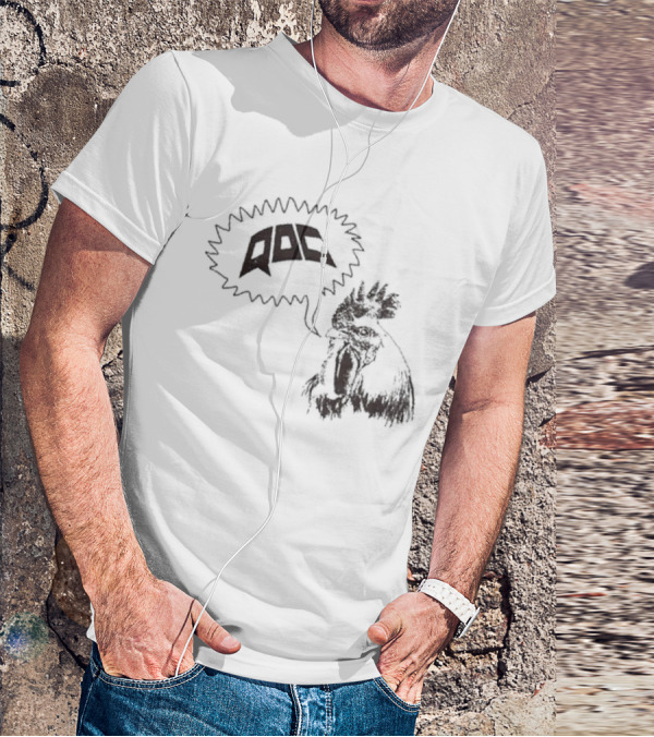 QOC Rooster Quarters Of Change Speech Bubble T-Shirt