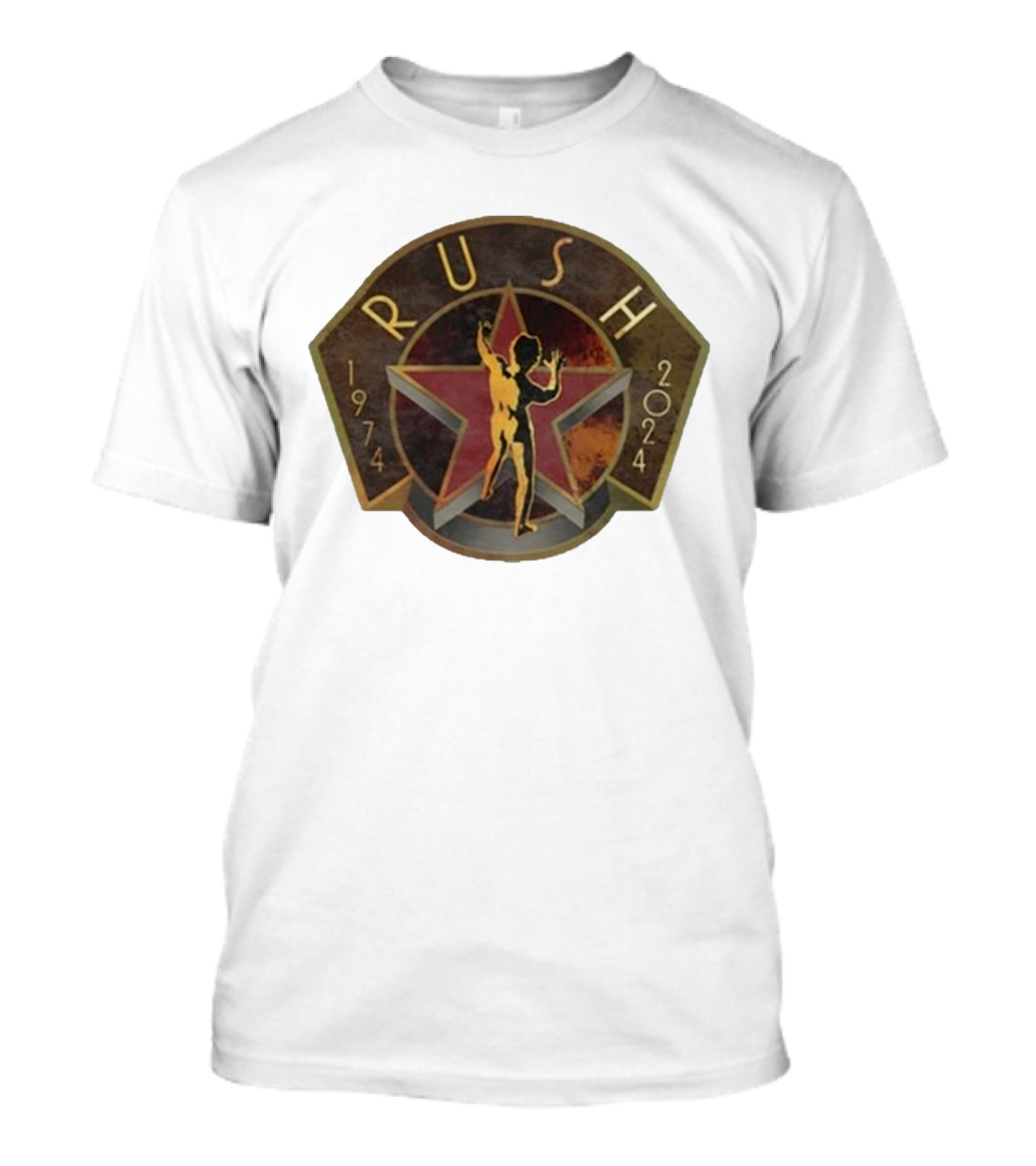 Rush Backstage R50 1974-2024 Deco Raglan Star Man T-Shirt