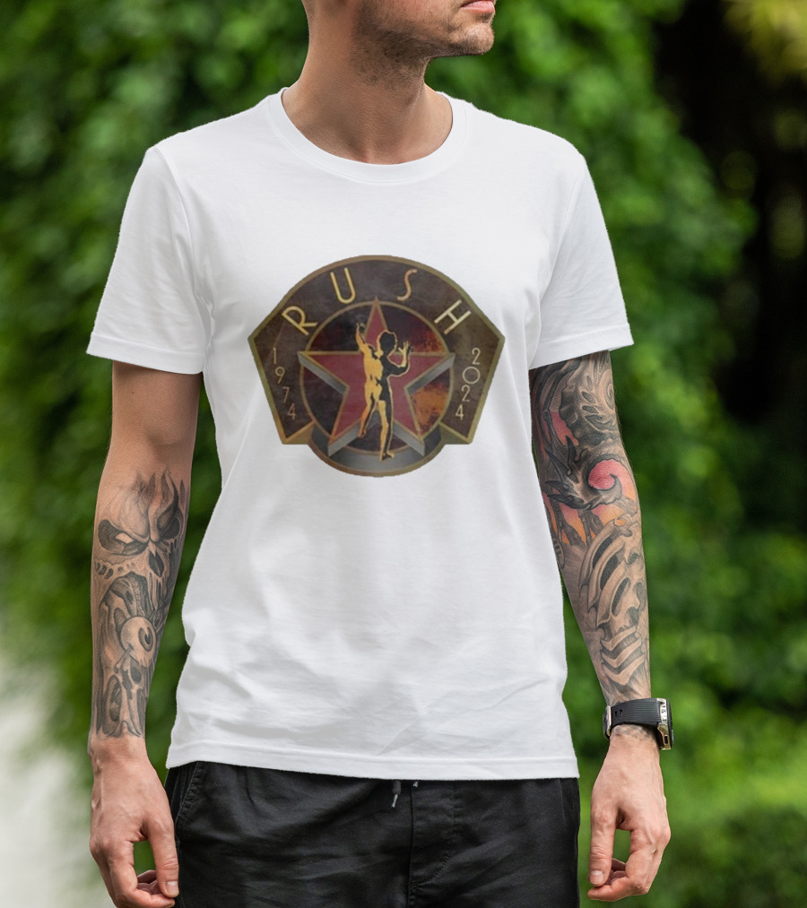 Rush Backstage R50 1974-2024 Deco Raglan Star Man T-Shirt