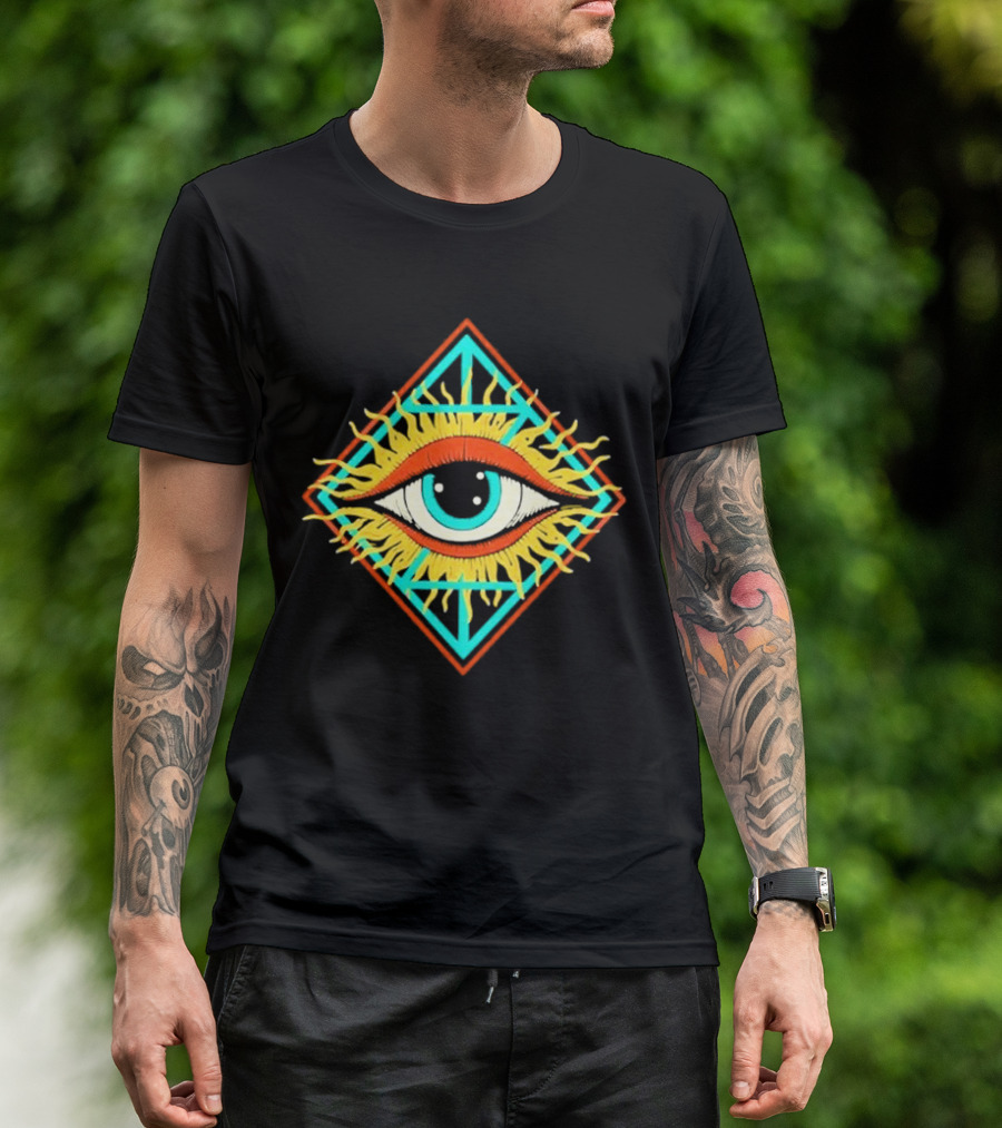 Diamond Eye Zingara Sunburst Geometric T-Shirt