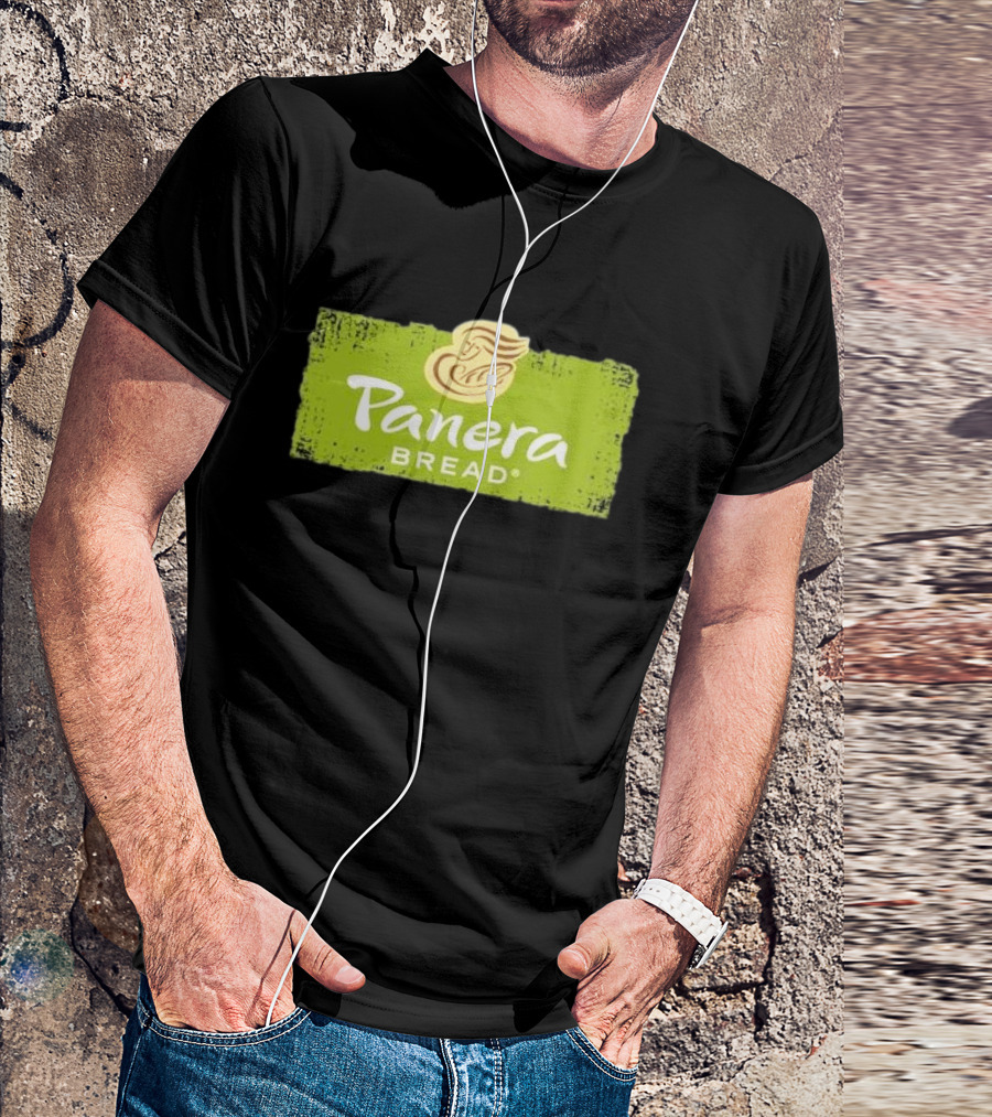 Panera Bread Restaurant Green Logo With Iconic Woman T-Shirt