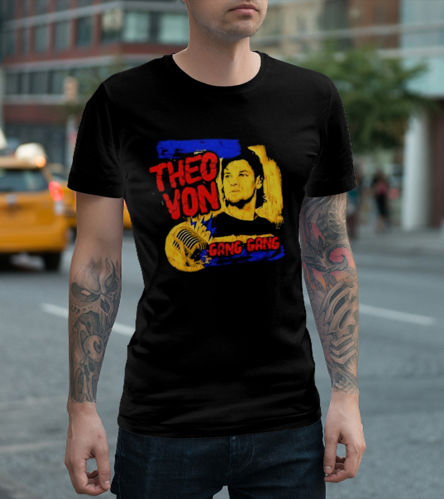 Theo Von Gang Gang 90s Pepper Mic T-Shirt