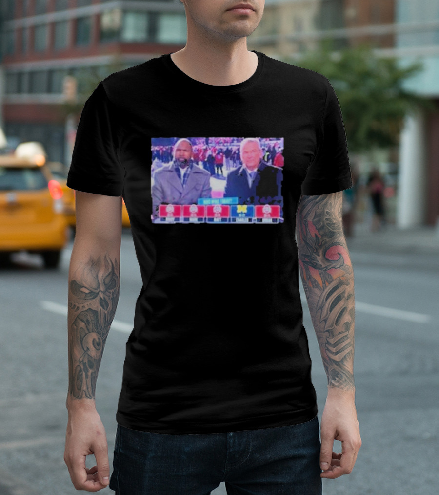 Woodson Who Win Today Michigan Vs Ohio State Sports Prediction Panel T-Shirt